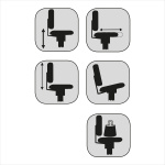 Kontorstol Canadian Base  – ARMLÆN ER TILKØB