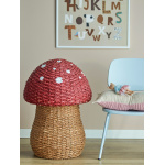 Bloomingville MINI Corintha Kurv m/Låg, Rød, Søgræs