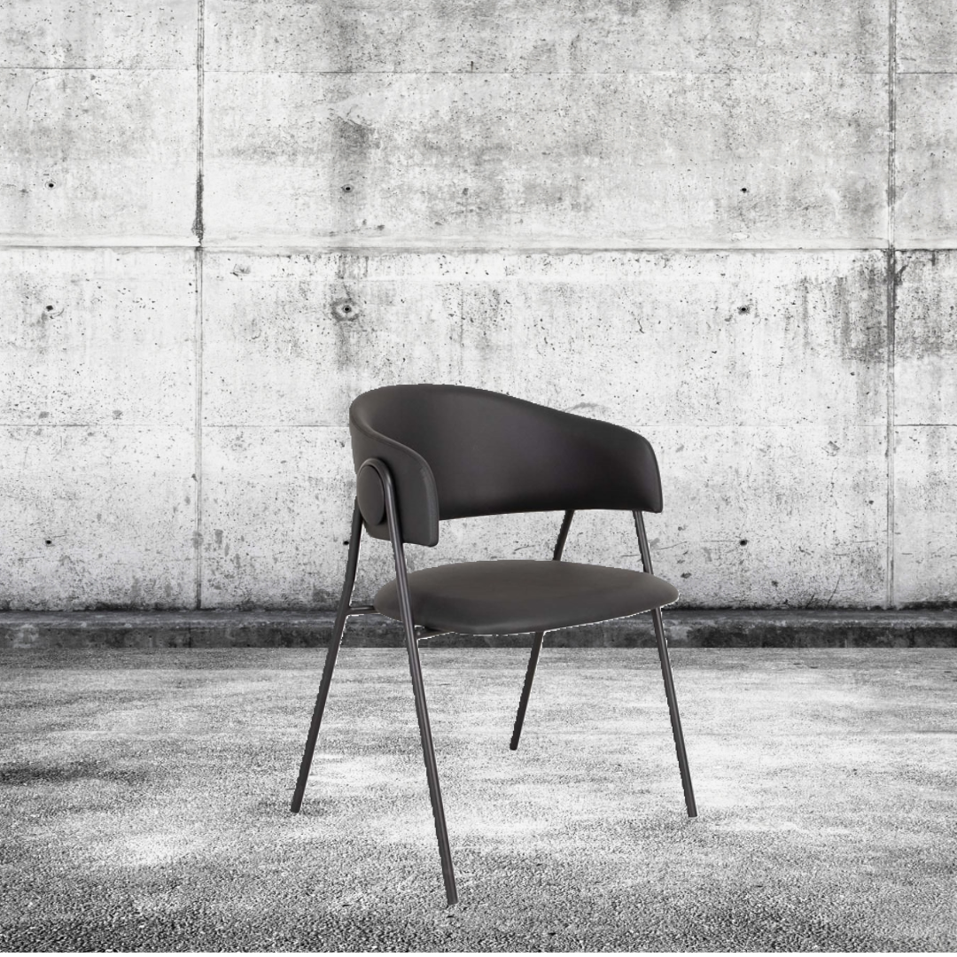 House of Sander Lina spisebordsstol, sort PU.