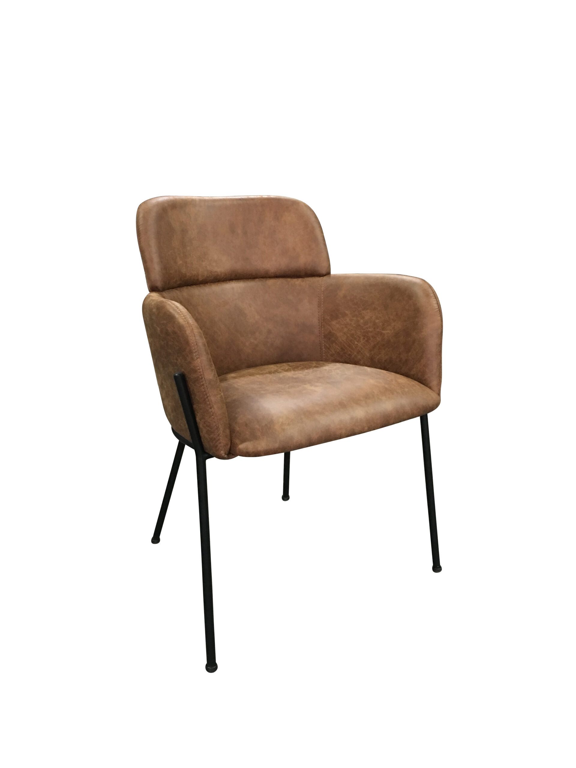 Hundevad & Co Daniel stol i Brun microfiber stof.