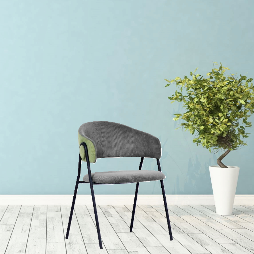 House of Sander Lina spisebordstol, Grå / Grøn.