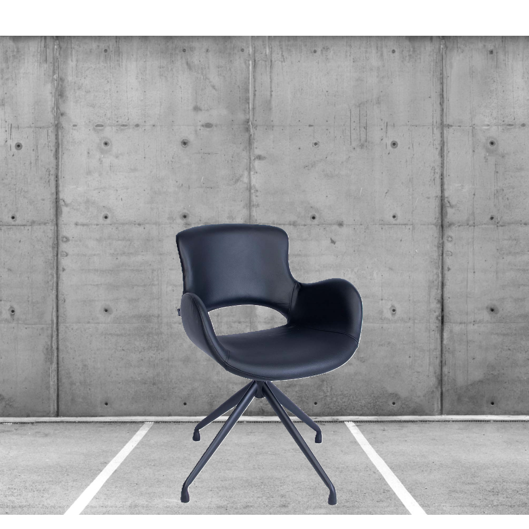 House of Sander Luna spisebordsstol, læder.