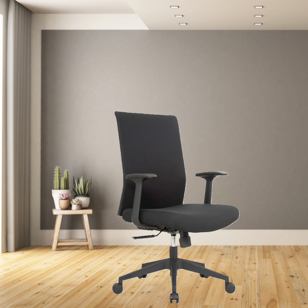 Kontorstol TX Soft 3, sort – ARMLÆN ER TILKØB