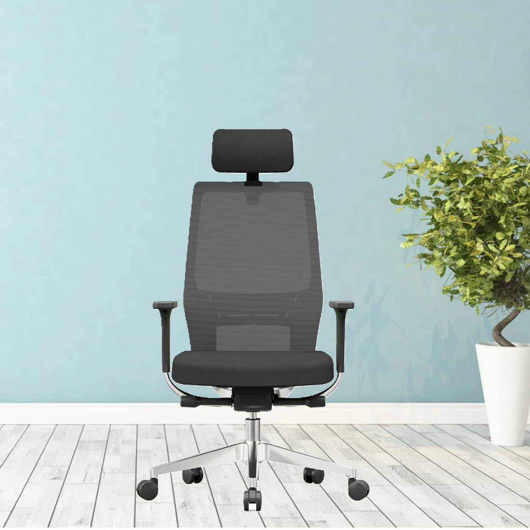 Kontorstol Preta, netryg sort.