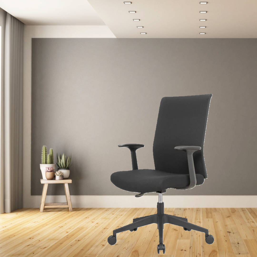 Kontorstol TX Soft 2, sort  – ARMLÆN ER TILKØB