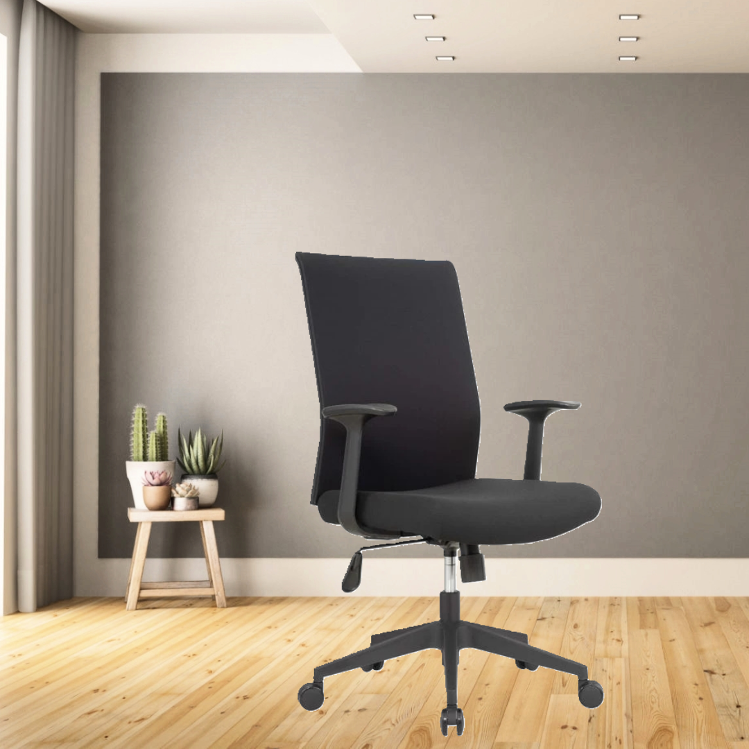 Kontorstol TX Soft 2, sort  – ARMLÆN ER TILKØB