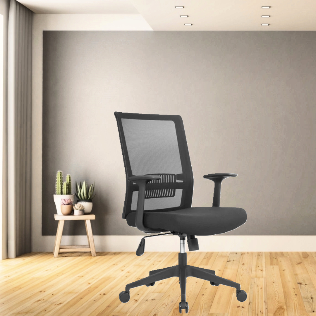 Kontorstol TX Air 2, sort – ARMLÆN ER TILKØB