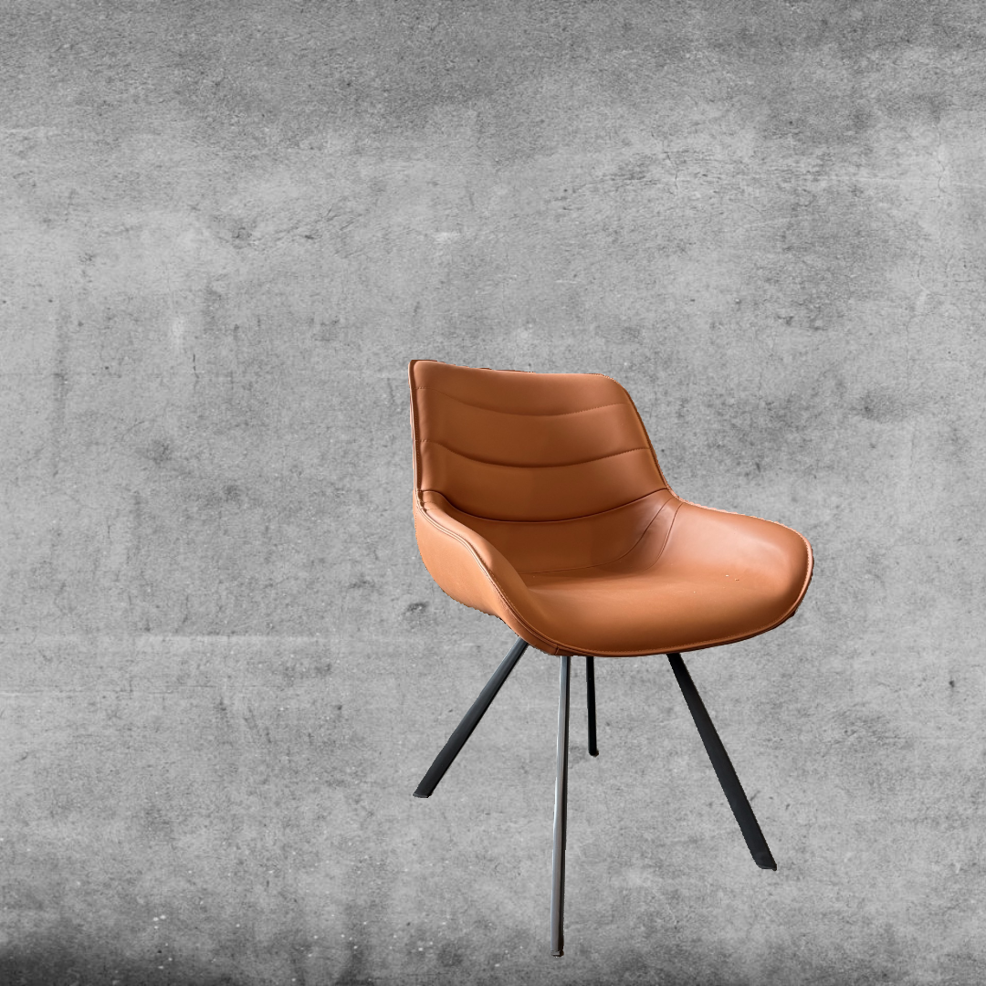 Hundevad Alma i Cognac Læder med 4 ben